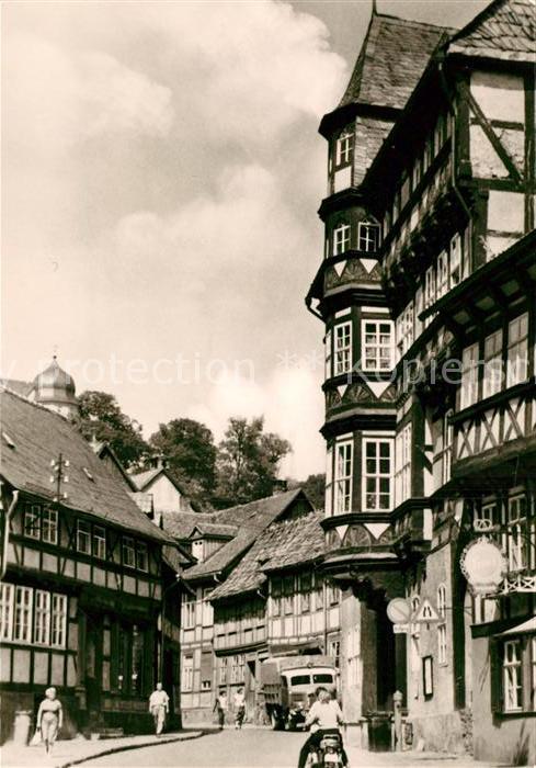 Stolberg Harz Thomas Muentzer Gasse mit Kulturhaus und Museum
