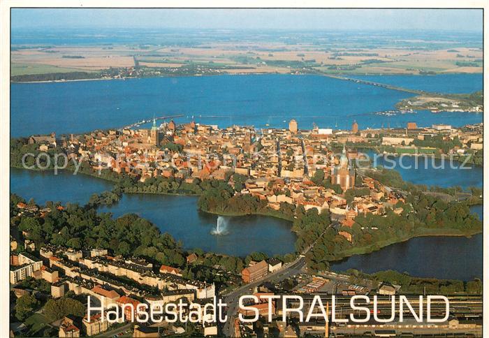 Stralsund Mecklenburg Vorpommern Fliegeraufnahme