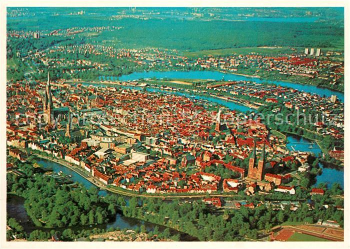 Luebeck Fliegeraufnahme