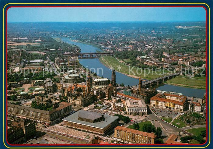 DRESDEN Elbe Elbepartie Fliegeraufnahme