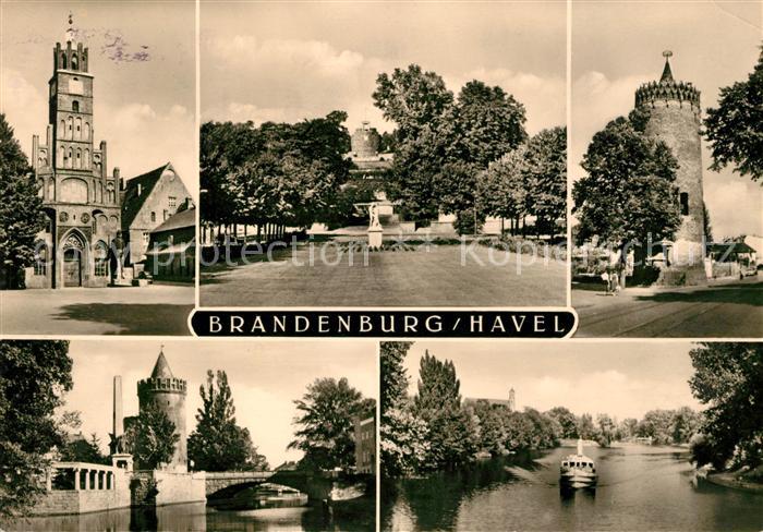 Brandenburg Havel Schloss Park Turm Havelpartie