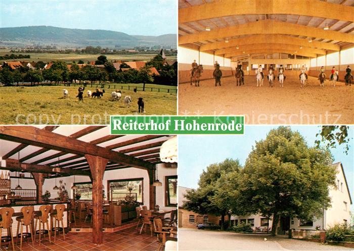 Hohenrode Rinteln Reiterhof Hohenrode Reithalle Gastraum Bar