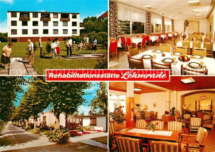 Lehmrade Rehabilitationsstaette Lehmrade Minigolf Speisesaal Bungalows Gastraum