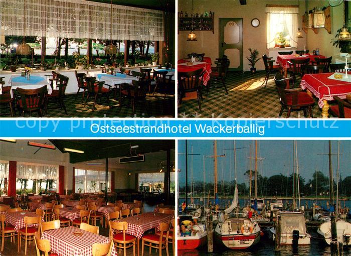 Wackerballig Ostseestrandhotel Gastraeume Bootshafen