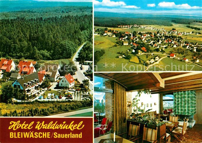 Bleiwaesche Hotel Waldwinkel Gaststube Fliegeraufnahme