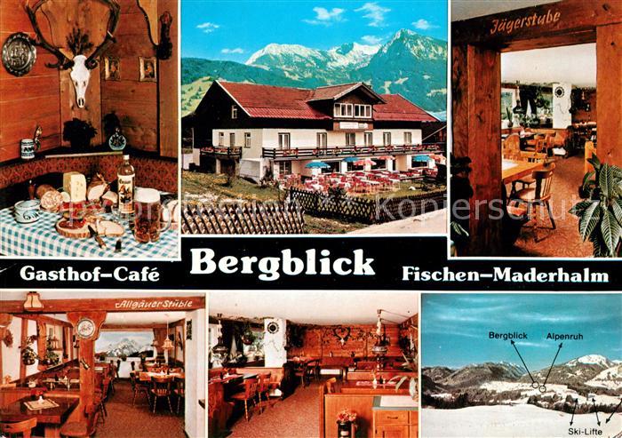 Fischen Allgaeu Gasthof Cafe Bergblick Gastraeume Bergblick