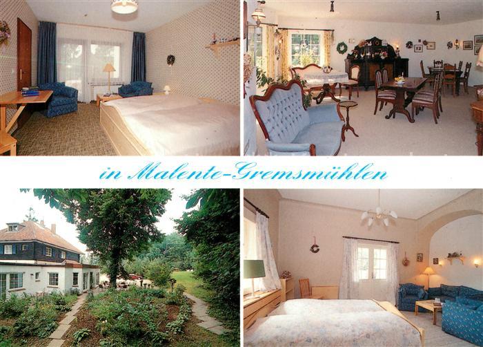 Malente-Gremsmuehlen Landhaus Bergenhoeh Gaestezimmer Aufenthaltsraum Park
