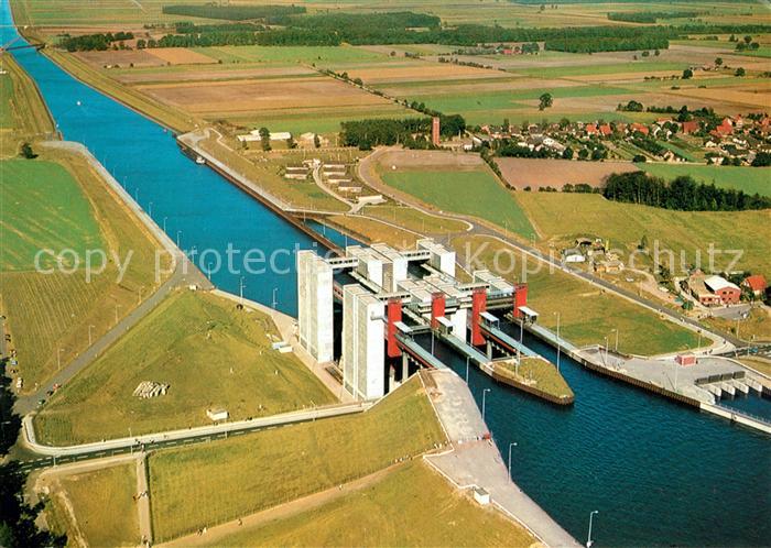 Scharnebeck Lueneburg Schiffshebewerk Fliegeraufnahme