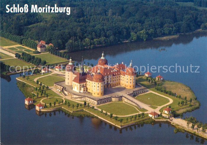 Moritzburg Sachsen Schloss Moritzburg Fliegeraufnahme