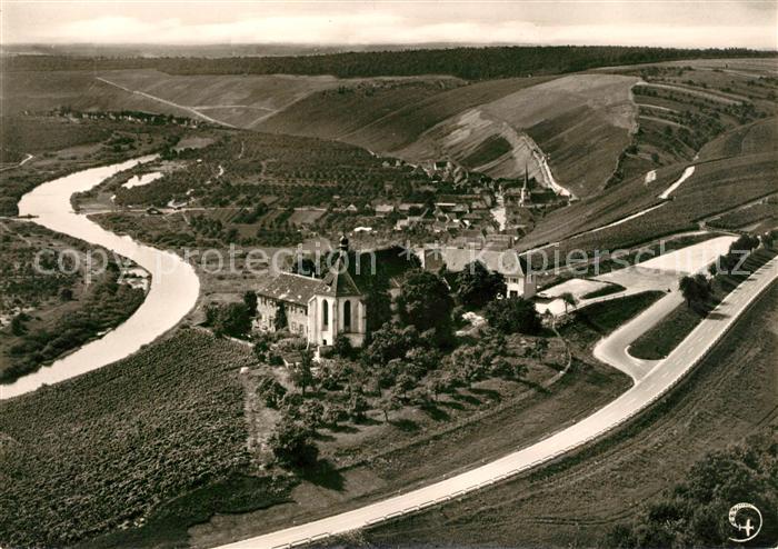 Volkach Vogelsburg in der Mainschleife Fliegeraufnahme