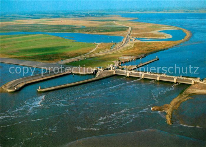 Eiderstedt Der Eiderdamm Fliegeraufnahme