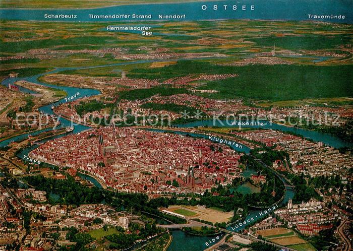 Luebeck Fliegeraufnahme