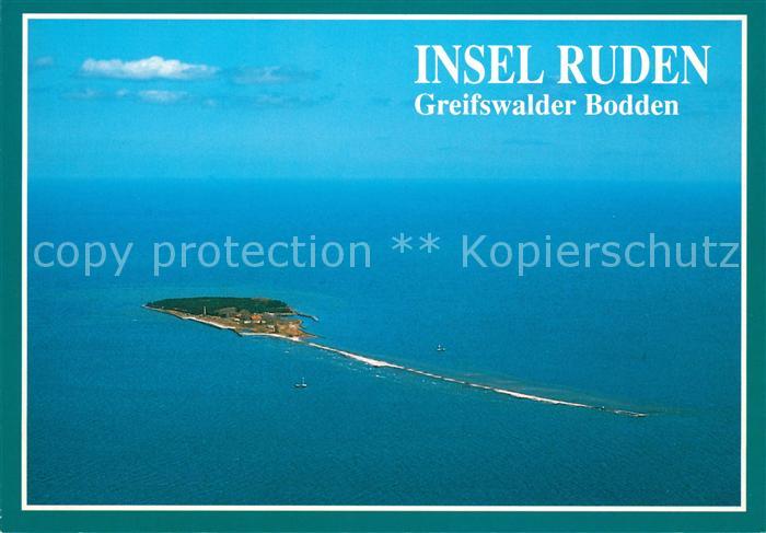 Greifswalder Bodden Insel Ruden Fliegeraufnahme