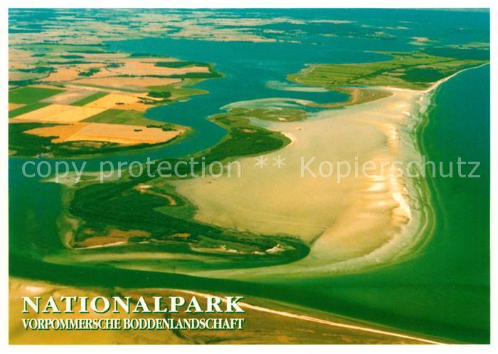 Insel Bock Nationalpark Vorpommersche Boddenlandschaft Fliegeraufnahme