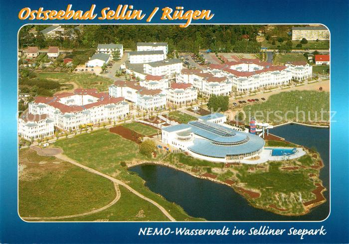 Sellin Ruegen Nemo Wasserwelt im Selliner Seepark Fliegeraufnahme