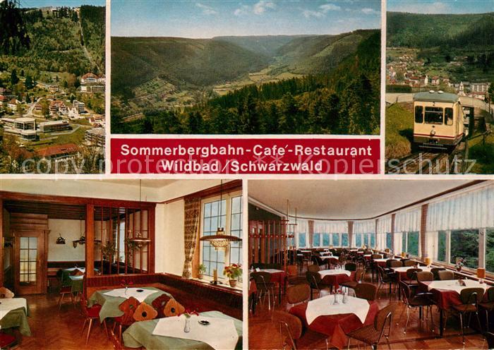 Wildbad Schwarzwald Sommerbergbahn Cafe Restaurant Speisesaal