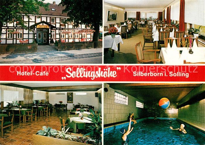 Silberborn Hotel Cafe Sollingshoehe Speisesaal Hallenbad