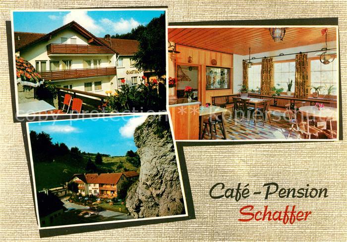 Pottenstein Oberfranken Cafe Pension Schaffer Gastraeume