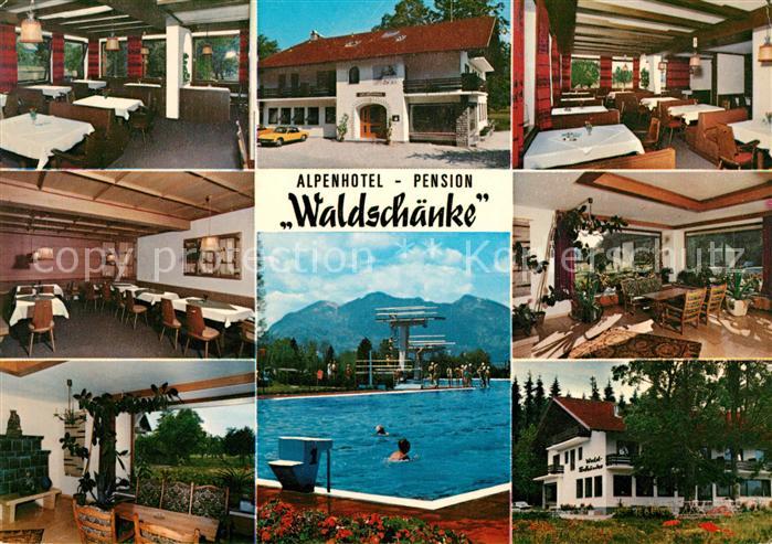 Ried Kochel See Alpenhotel Pension Waldschaenke Details Schwimmbad