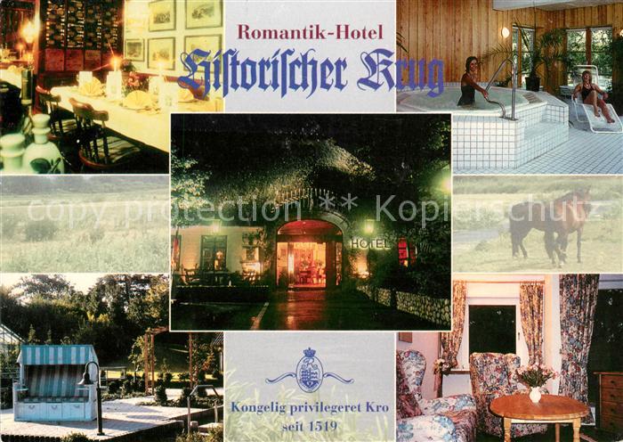 Oeversee Romantik Hotel Historischer Krug Gastraeume Hallenbad Strandkorb