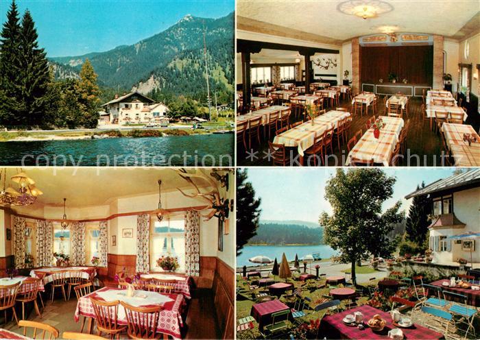 Walchensee Speisesaal Gaststube Terrasse