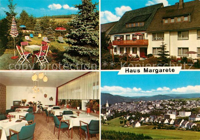 Winterberg Hochsauerland Haus Margarete Gartenterrasse Speiseraum Panorama