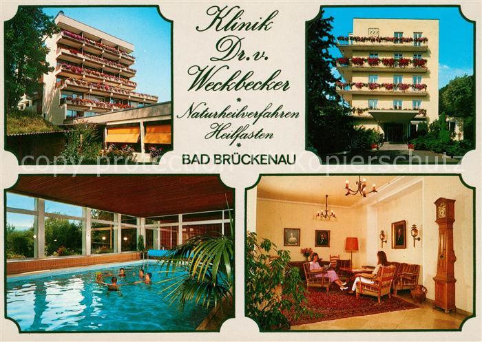 Bad Brueckenau Klinik Dr Weckbecker Hallenbad Lesezimmer