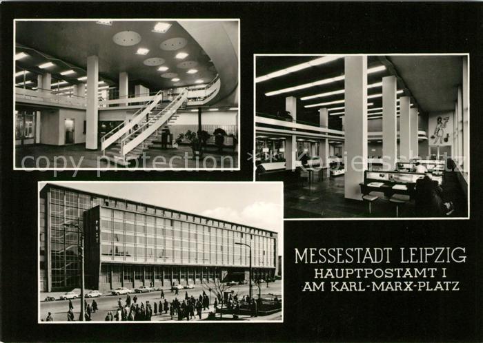 LEIPZIG Sachsen Hauptpostamt am Karl Marx Platz