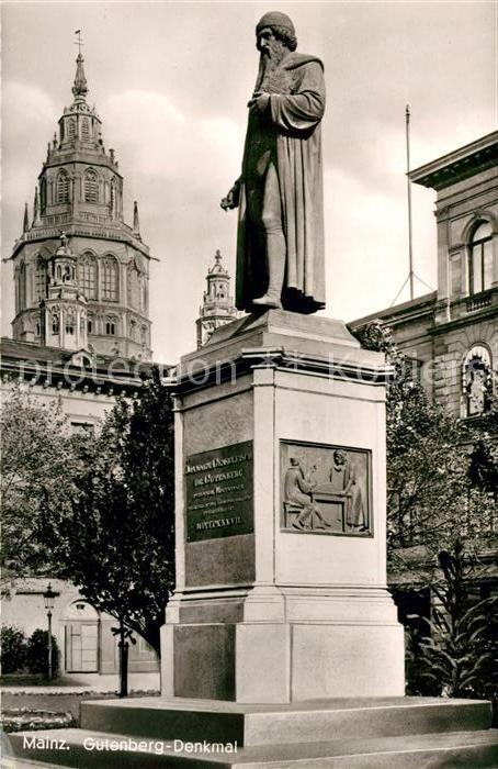 Mainz Rhein Gutenberg-Denkmal