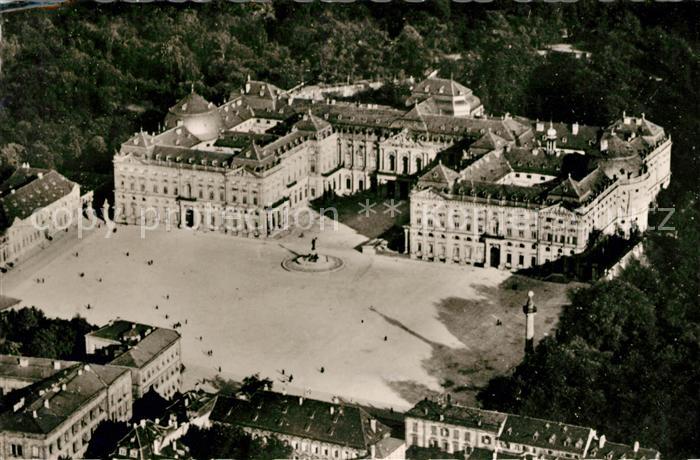 Wuerzburg Residenz Fliegeraufnahme