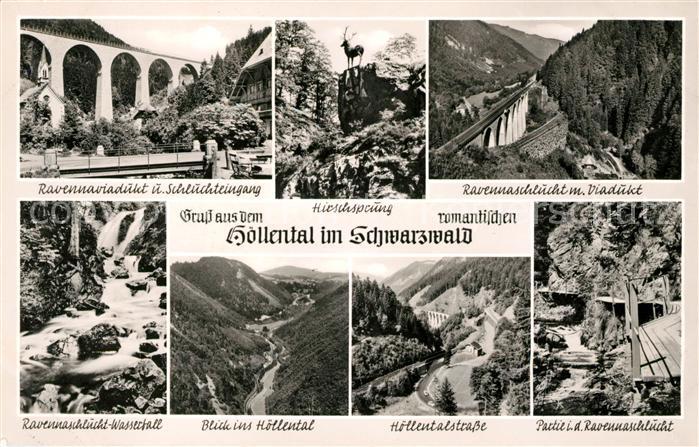 Hoellental Schwarzwald Ravennaviadukt Hirschsprung Ravennaschlucht