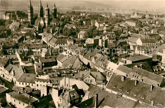 Naumburg Saale Blick vom Wenzelsturm Dom Unstruttal