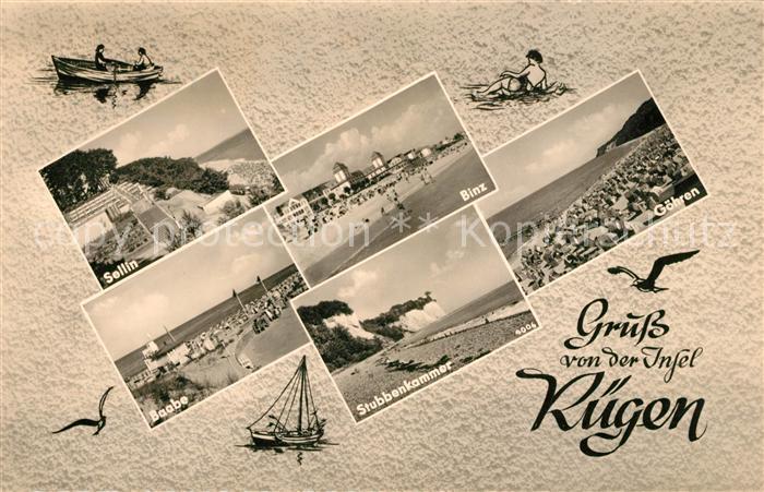 Ruegen Sellin Binz Baabe Goehren Stubbenkammer