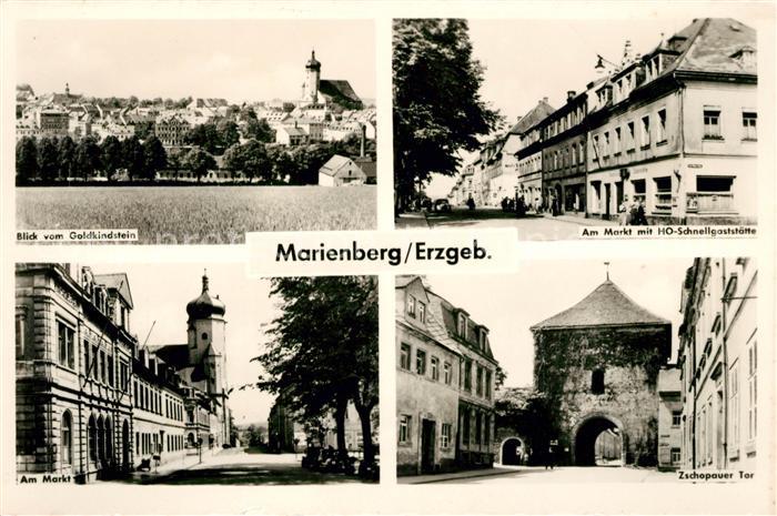 Marienberg Erzgebirge Schnellgaststaette Markt Zschopauer Tor
