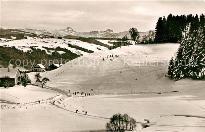 Scheidegg Allgaeu uebungshang Hoher Ifen Widderstein