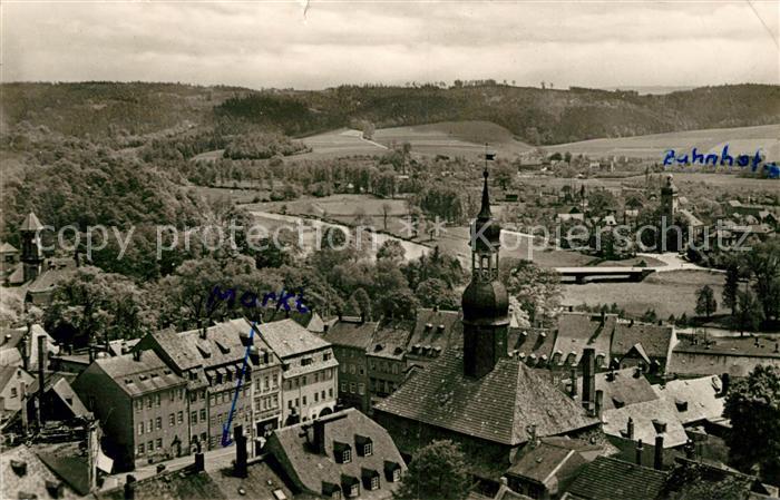 Waldenburg Sachsen Blick vom Kirchturm