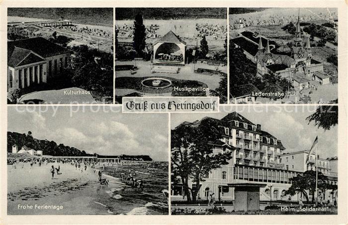 Heringsdorf Ostseebad Usedom Kulturhaus Ladenstrasse Heim Solidaritaet