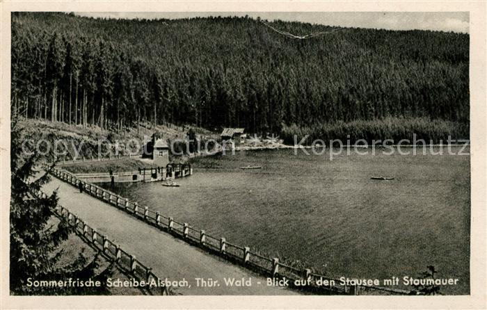 Scheibe-Alsbach Stausee Staumauer