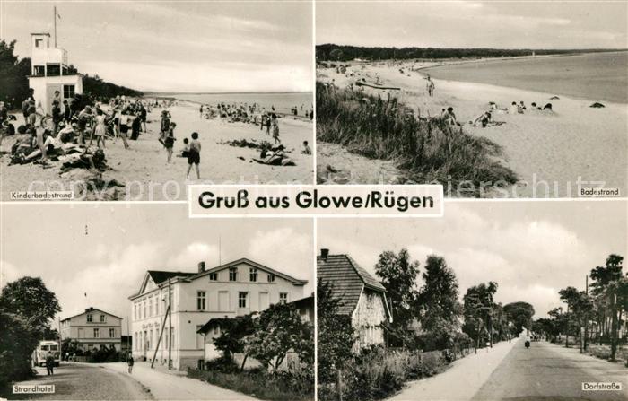 Glowe Ruegen Kinderbadestrand Strandhotel Dorfstrasse