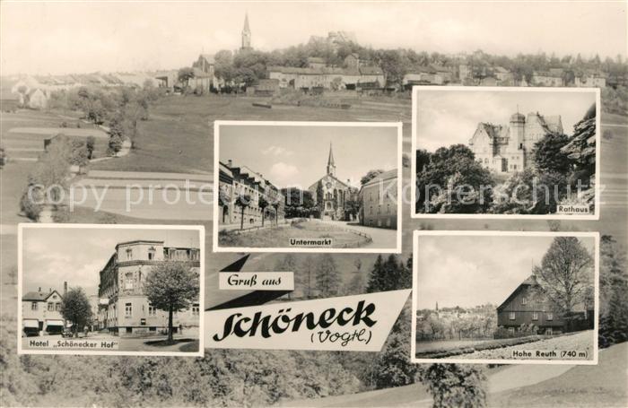 Schoeneck Vogtland Hotel Schoenecker Hof Rathaus Hohe Reuth