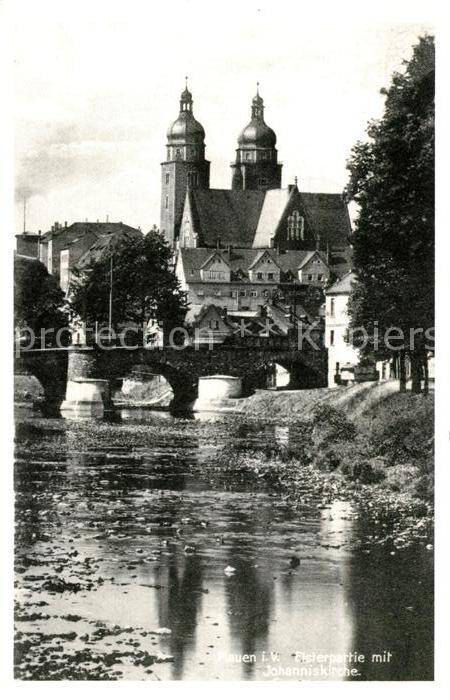 Plauen Vogtland Elsterpartie Johanniskirche