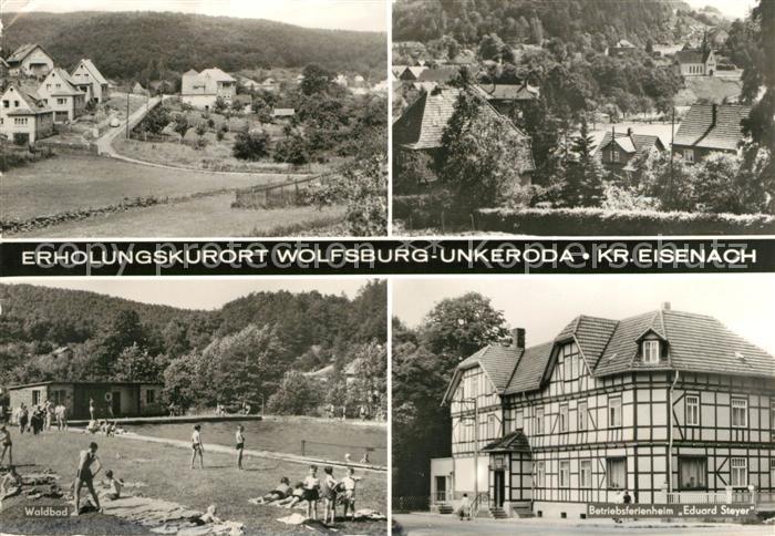 Unkeroda Wolfsburg Thueringen Betriebsferienheim Eduard Steyer Waldbad