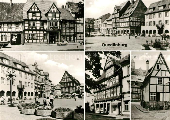 Quedlinburg Harz Klopstockhaus Markt Schneemelcherhaus Marktstrasse Finkenherd