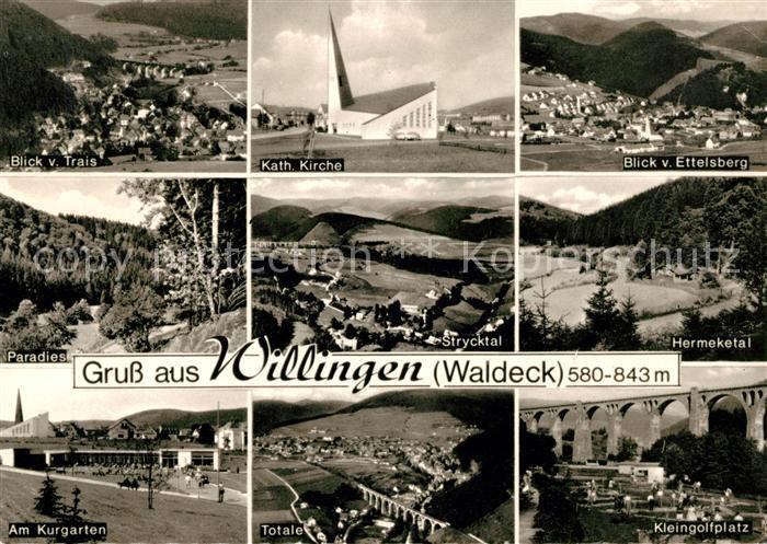 Willingen Sauerland Katholische Kirche Kleingolfplatz Strycktal Kurgarten