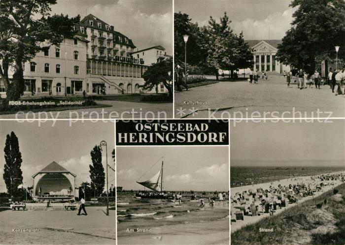 Heringsdorf Ostseebad Usedom Erholungsheim Solidaritaet Kulturhaus Konzertplatz