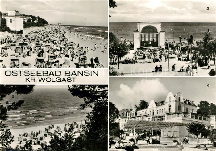Bansin Ostseebad Strand Kurkonzert Erholungsheim Josef Orlopp