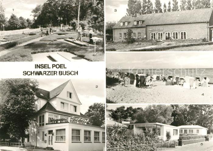 Insel Poel Gaststaette Schwarzer Busch Minigolfanlage Bungalowsiedlung