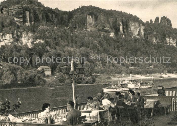 Krippen Bad Schandau Elbe Seitenraddampfer