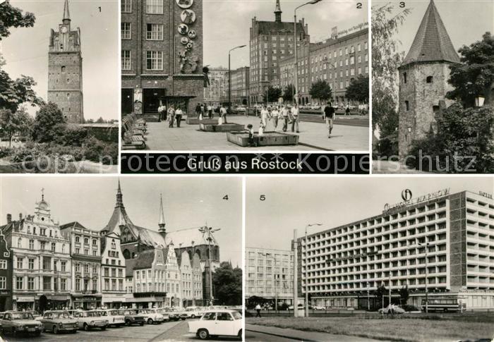 ROSTOCK  CITY Kroepeliner Tor Lange Strasse Interhotel Warnow