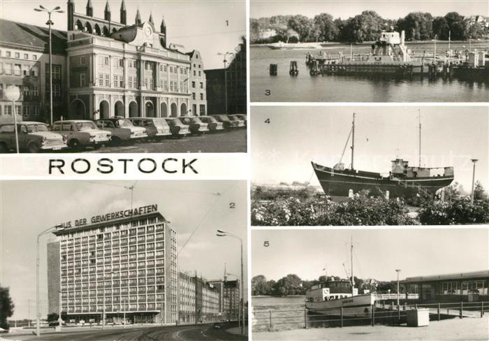 ROSTOCK  CITY Ernst-Thaelmann-Strasse Gaststaette Kutter Haus der Gewerkschaften